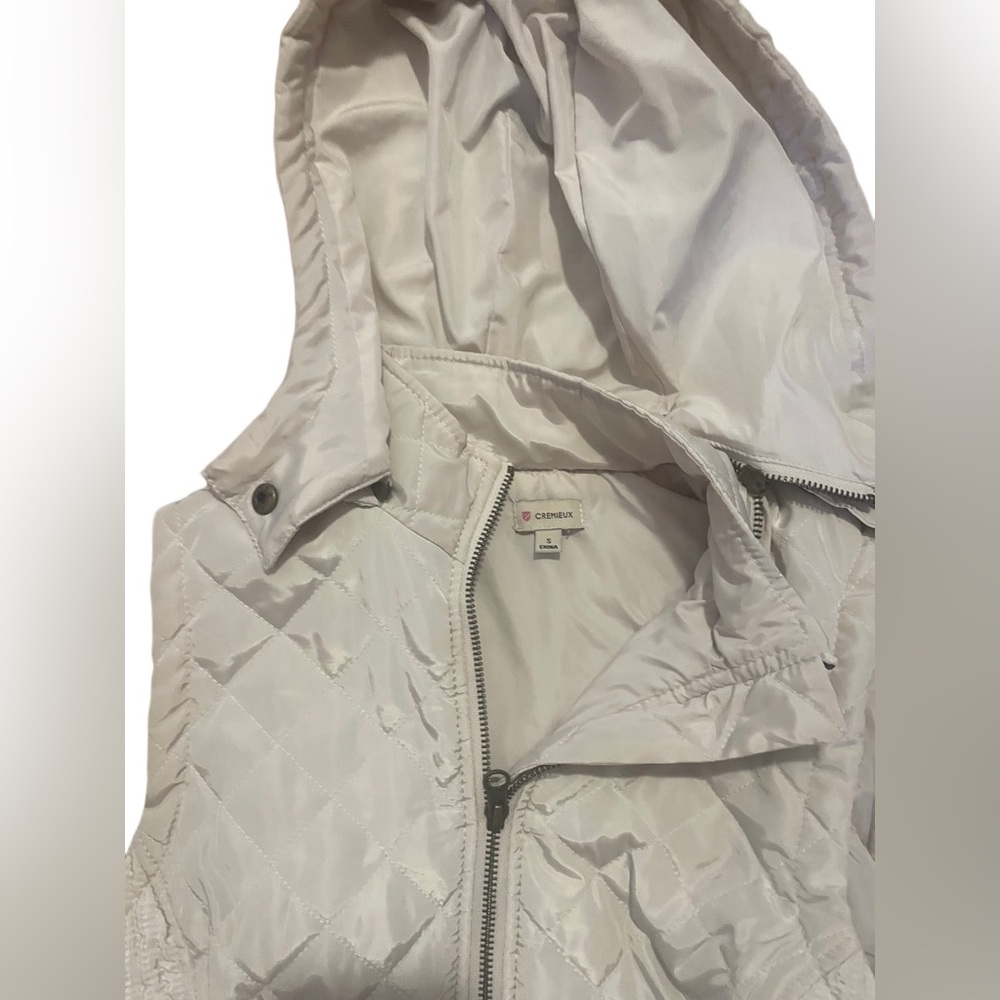 Cremieux Cream Puff Vest With Detachable Hood